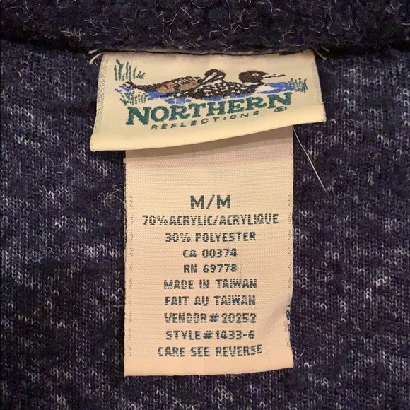 Navy Blue Fluffy Jacket - Picture 4 of 4